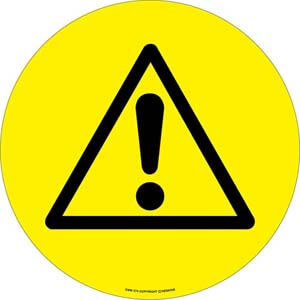 EWM274 Warning Caution Floor Sign