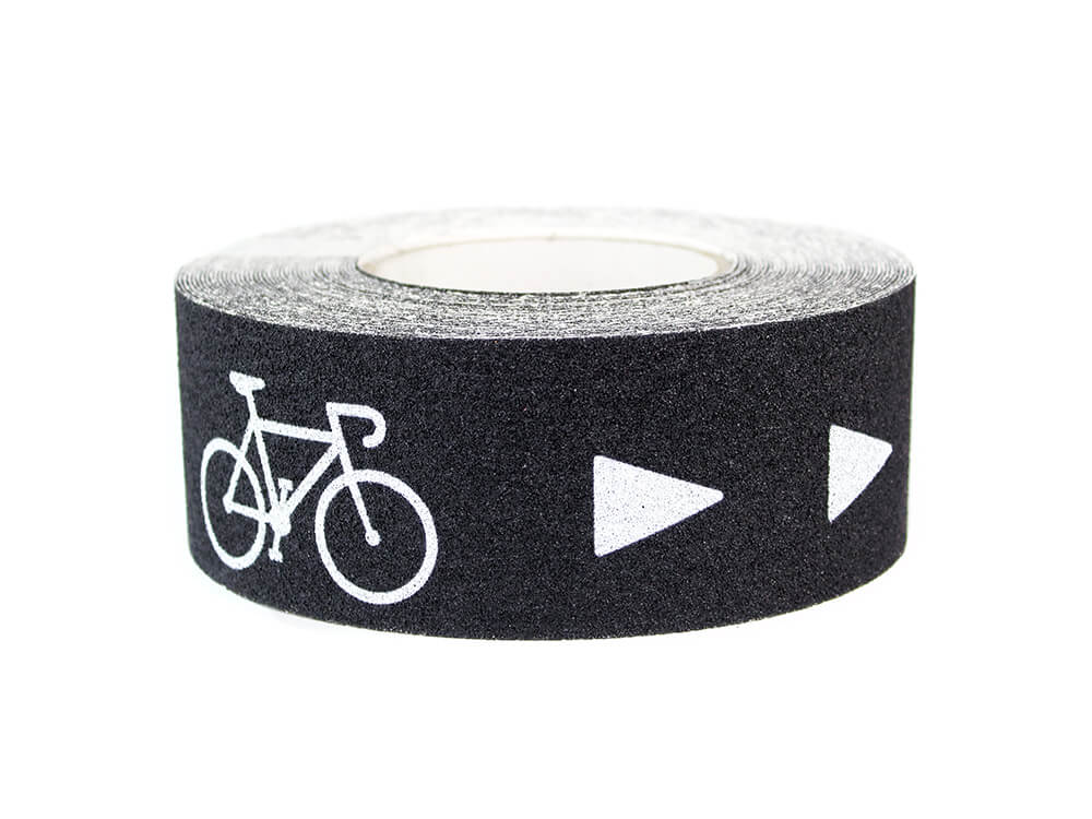 Bespoke Printed Bicycle Lane Anti-Slip Safety-Grip Tape in Black