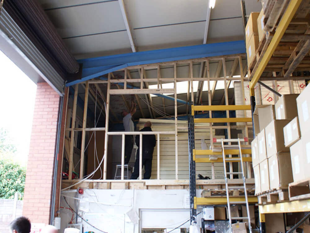 Office Overhaul at Heskins! New offices in process of being built