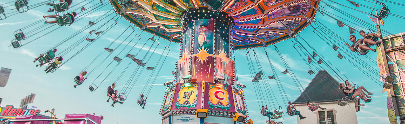 Amusement Park Ride at Theme Park