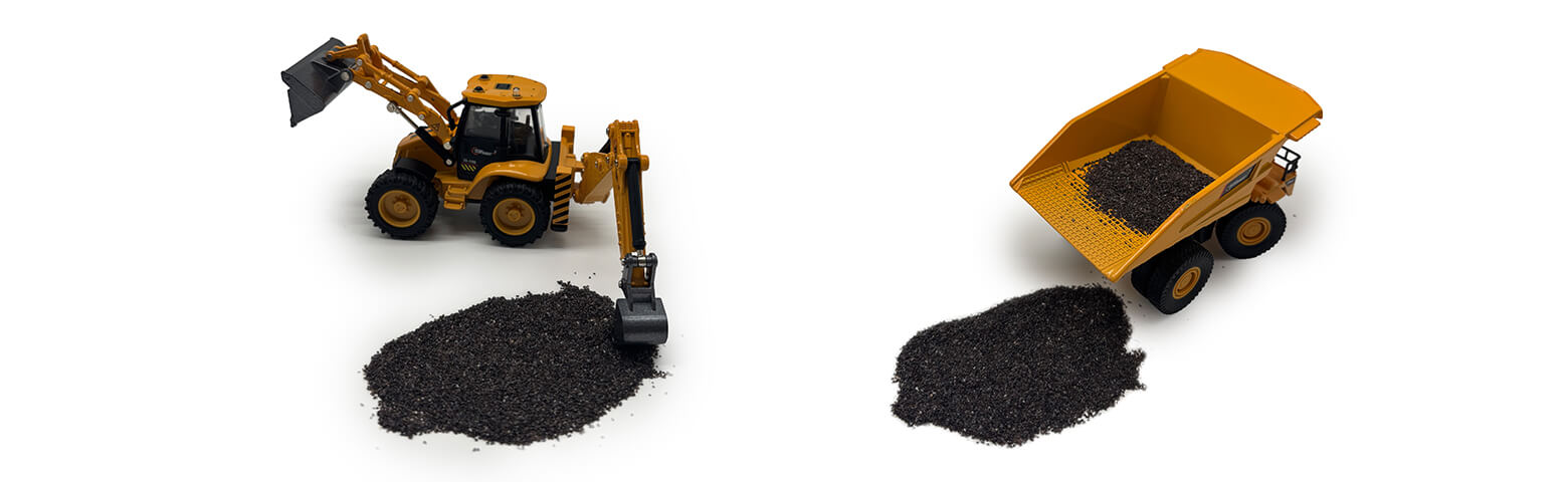 Grit with Digger and Truck