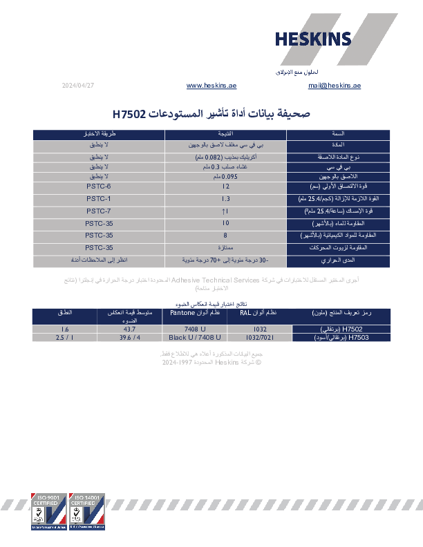 صحيفة بيانات أداة تأشير المستودعات H7502.pdf